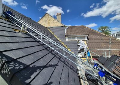 Chantier toiture ravalement au 46 rue capitaine Charton – La Varenne Saint Maur