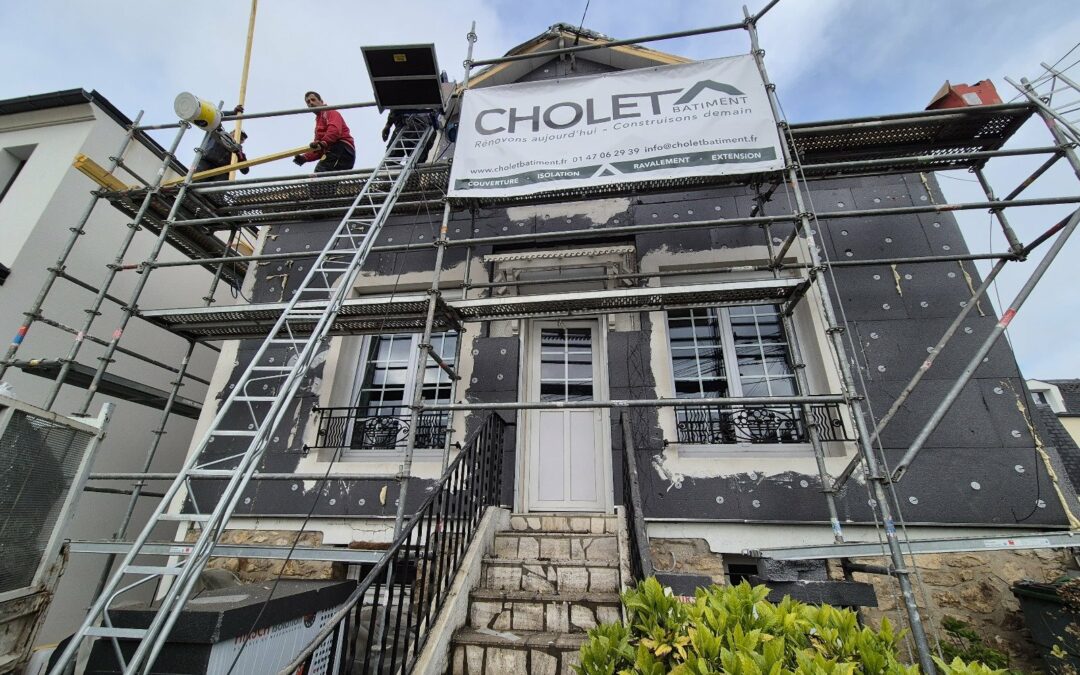 Isolation thermique par l’extérieur à Noisy-le-Grand – Rénovation complète d’une façade