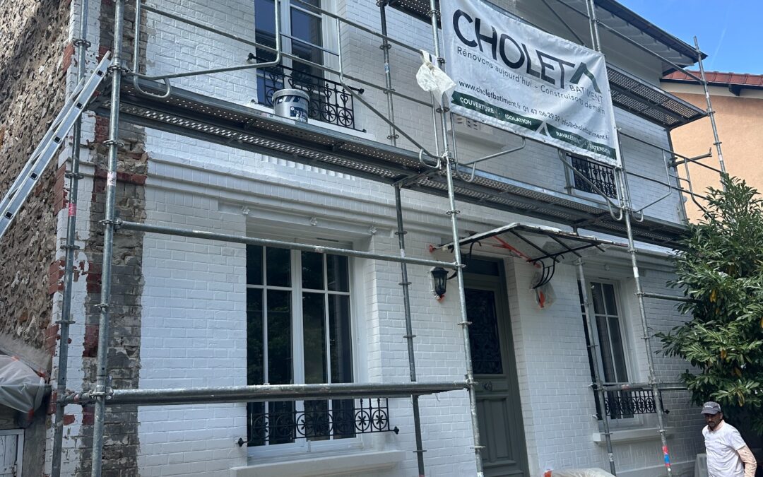 Ravalement de façade à la Villa des Lierres – Le Perreux-sur-Marne