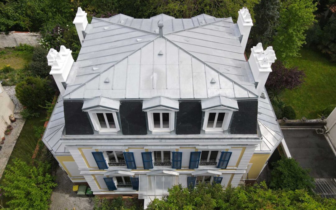Réfection de toiture zinc et ardoise et ravalement d&rsquo;une maison à Fontenay Sous Bois